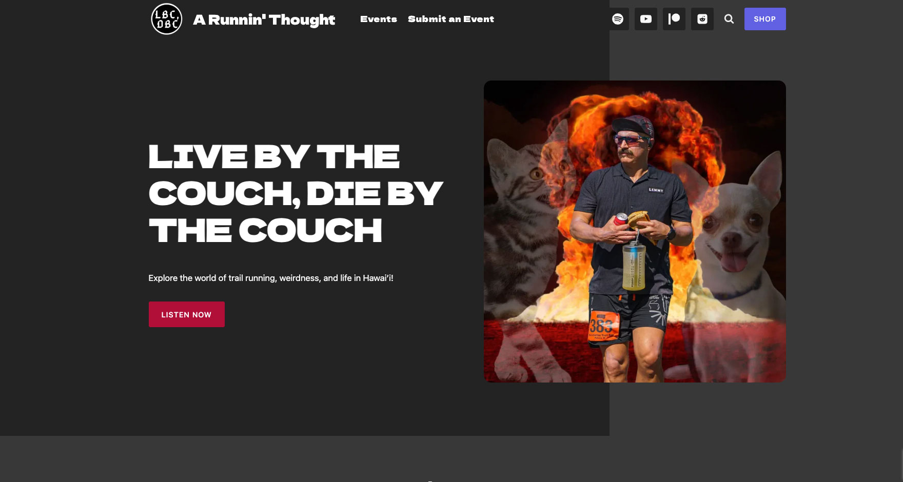 a-runnin-thought-homepage