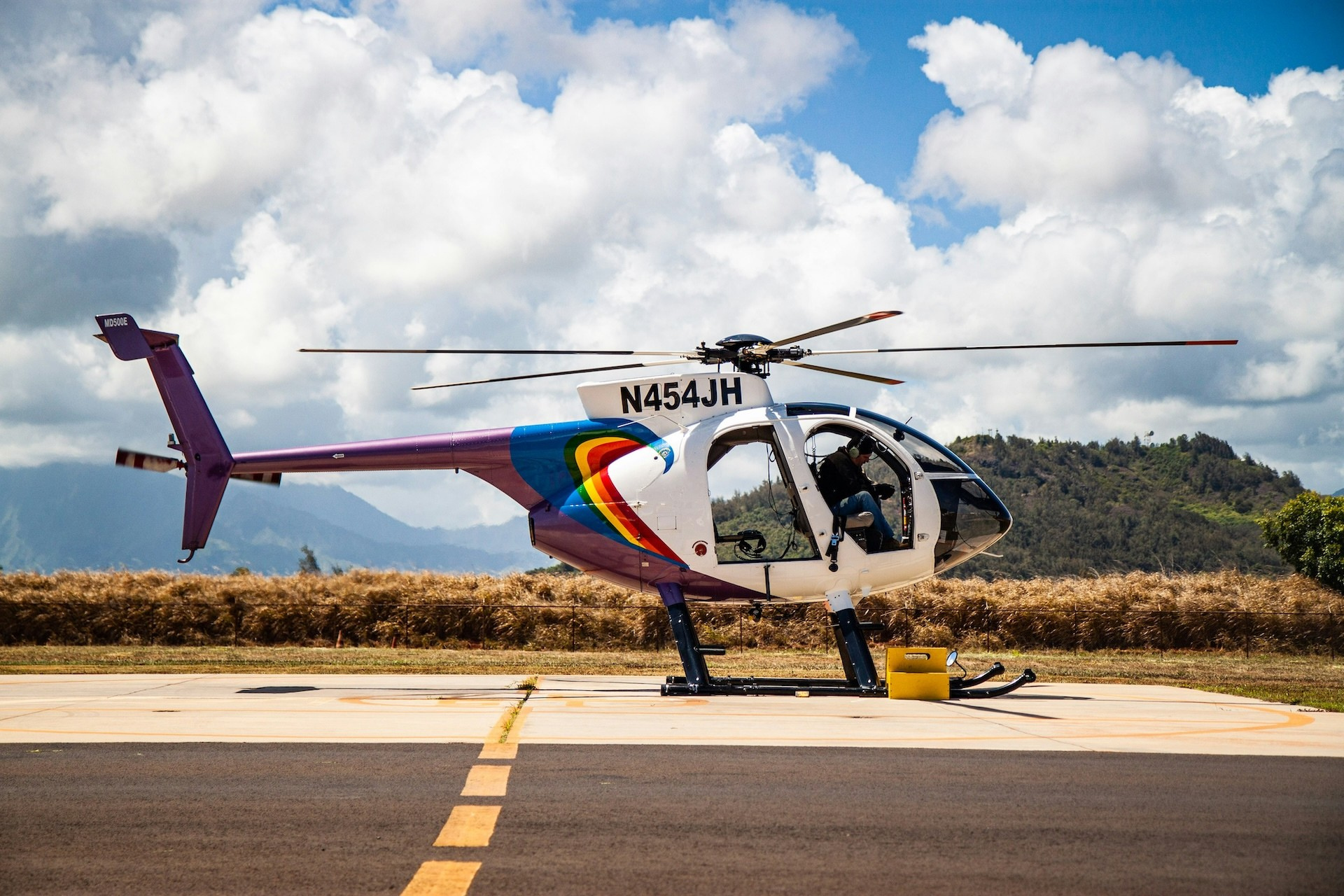 Līhu'e Web Design | Web Development | SEO for Kaua'i's Hub City | Helicopter on landing pad in Lihue